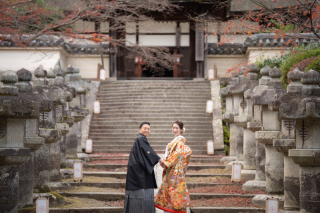 12月三井寺撮影！家族とペットと撮影