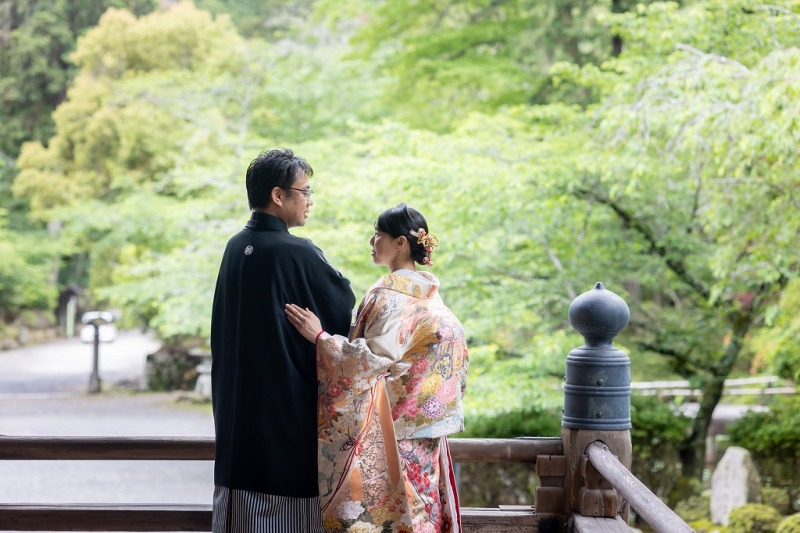 三井寺本堂の片隅で・・・
