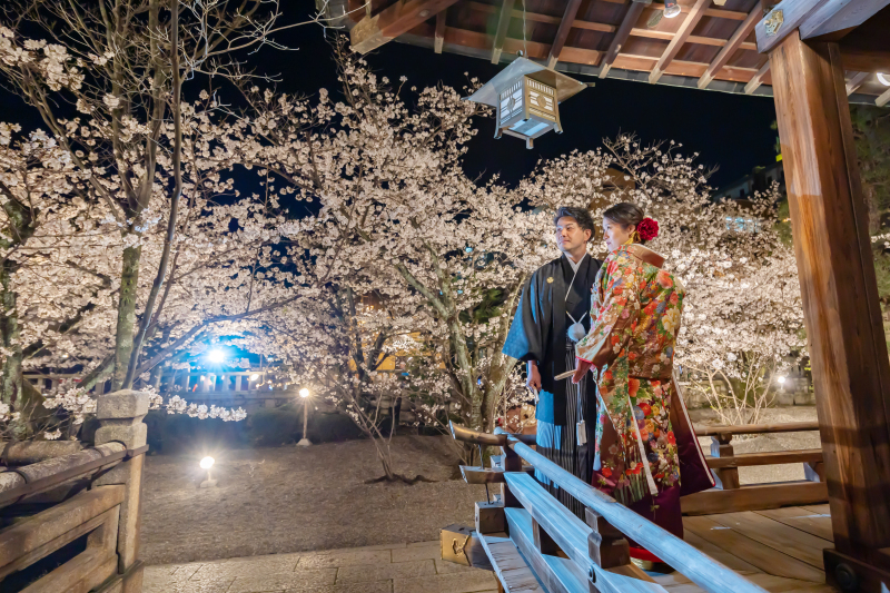 天孫神社の舞殿にて撮影