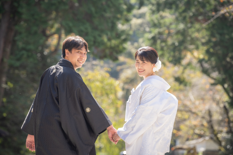 撮影後半はお二人手をつないで仲良く～