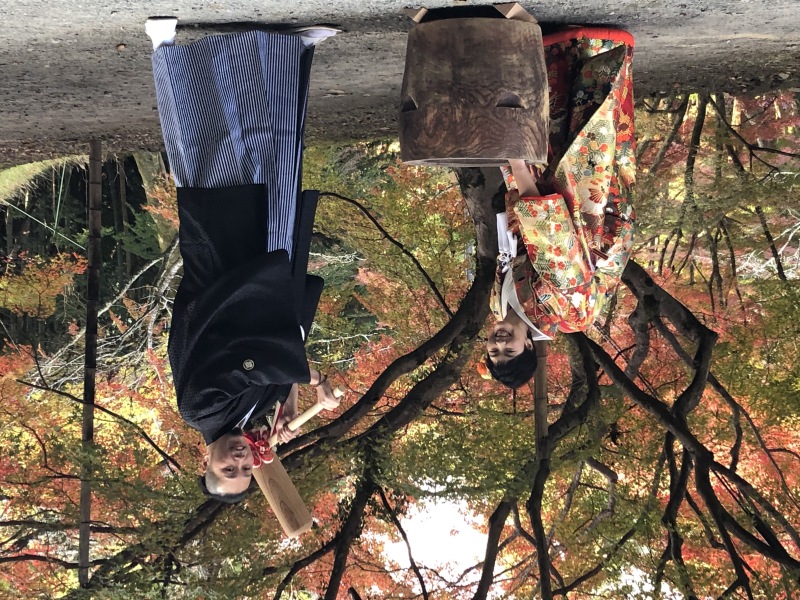 杵と臼をご持参してくださいました~