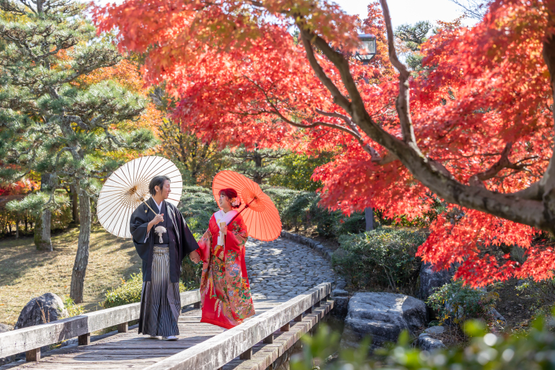 秋の夕照庵撮影