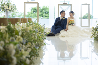 お二人のチャペルフォト