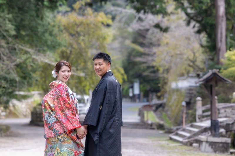 振り返り姿のお二人は今日一番のイイ笑顔