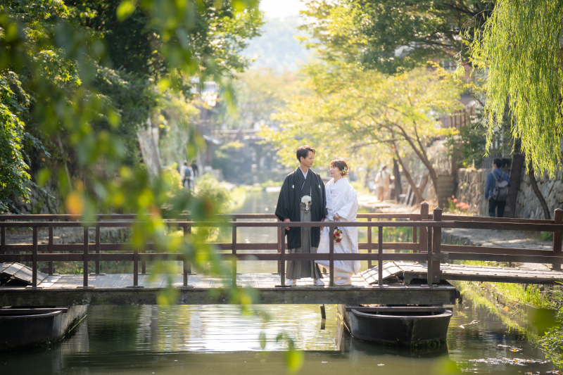 八幡堀でロケーション