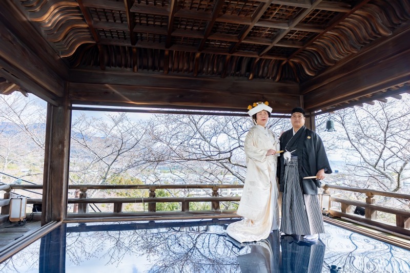 三井寺観月舞台撮影