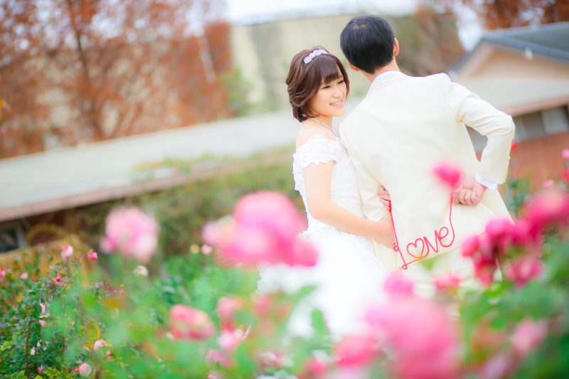 イングリッシュガーデンにて撮影