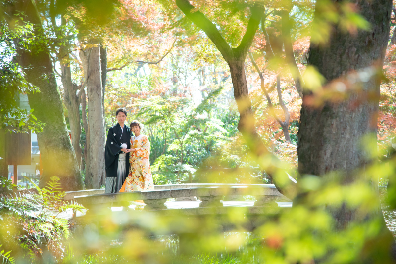 糺の森のパワーを感じながら