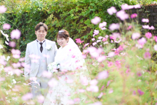 秋のびわ湖大津館で撮影