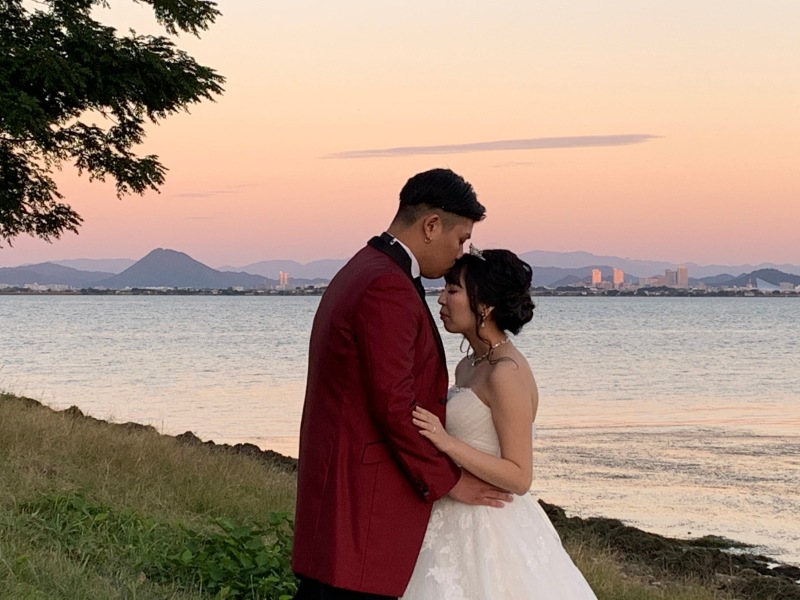 夕暮れのロケーションフォト