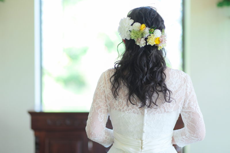 チャペルにて撮影