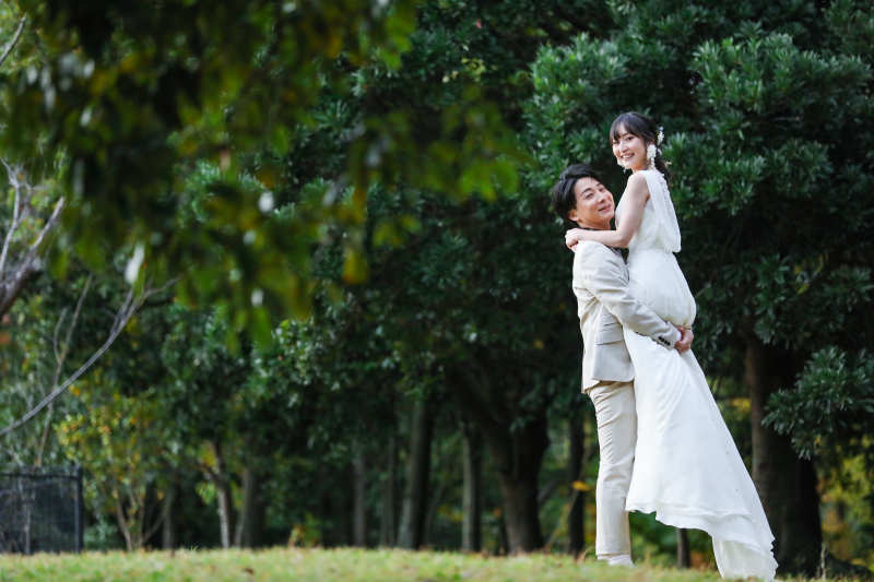 仲良きお二人のご希望のポーズ