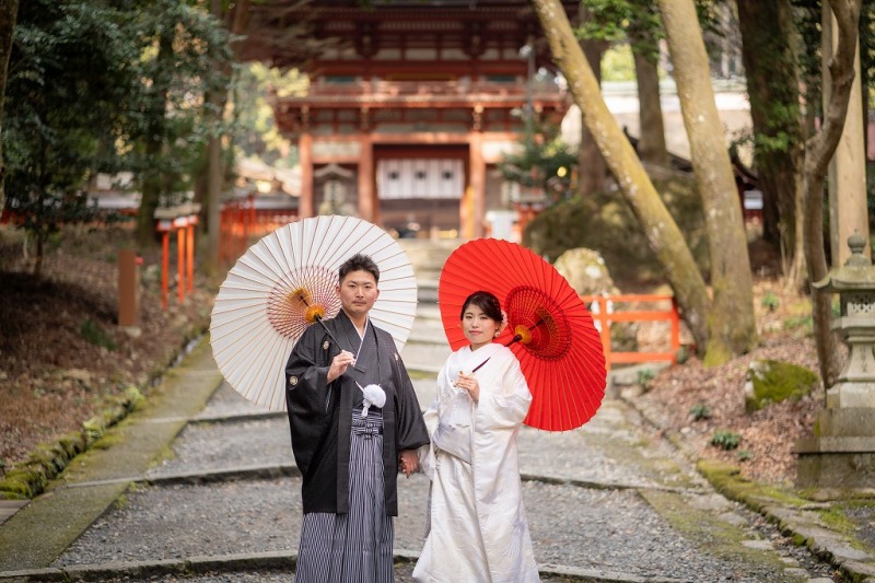 国宝東本宮をメインに撮影