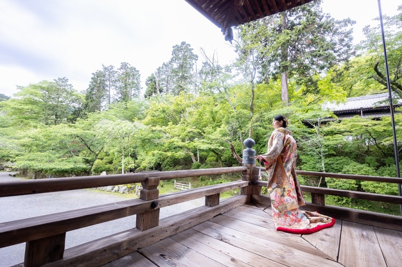 まずは三井寺にて和装撮影からスタートです