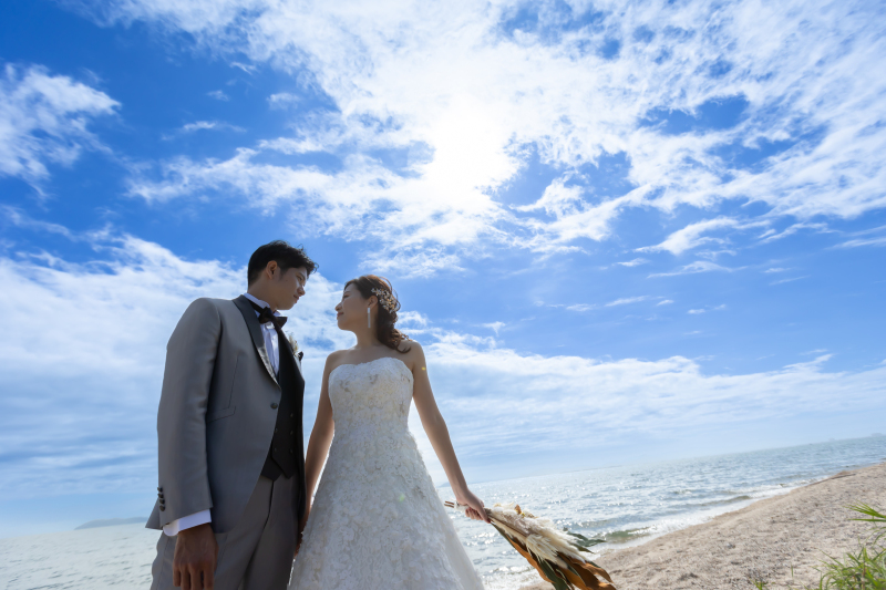 お二人に青空も味方をしてくれました