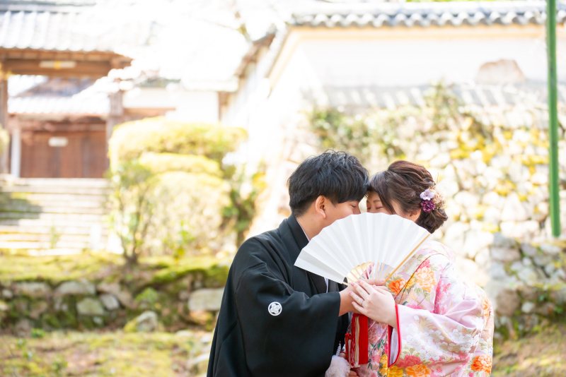 春の三井寺で撮影