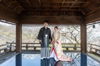 三井寺にて前撮り撮影