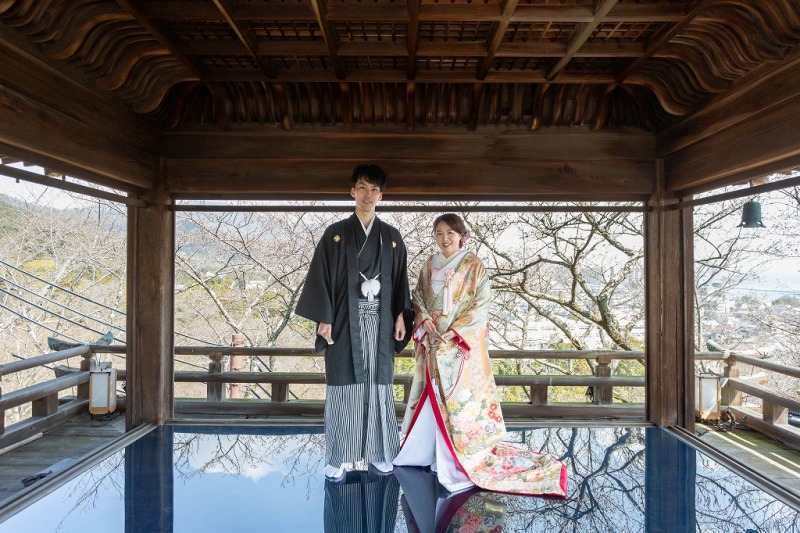 三井寺にて前撮り撮影