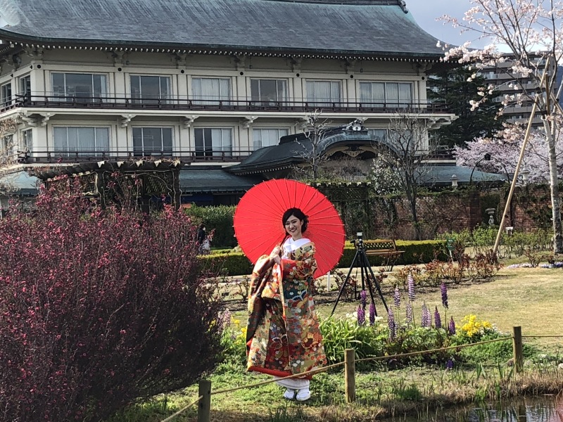 イングリッシュガーデンにて撮影