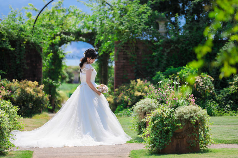 夏の日差しの中で
