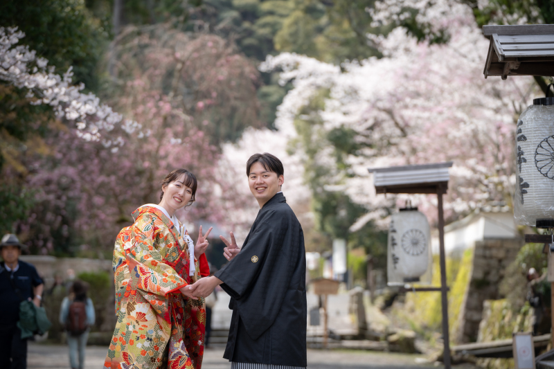 桜とのショット♪楽しい撮影でした～