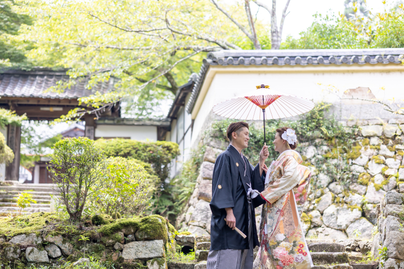 三井寺での和装は格別です