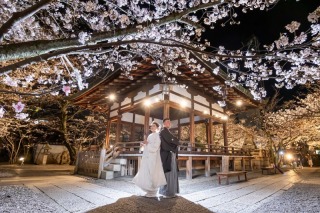 天孫神社にてナイトフォト