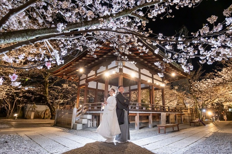 天孫神社にてナイトフォト