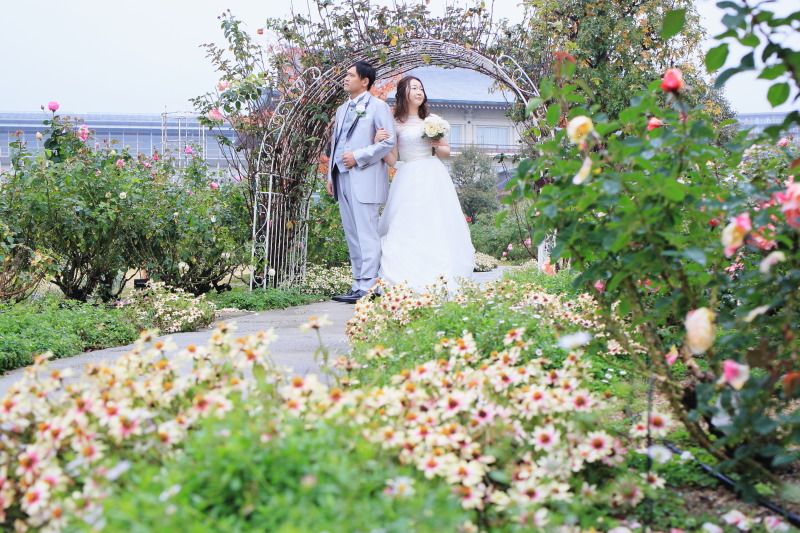 雨上がりの中撮影です