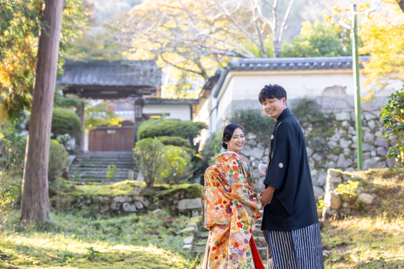 新郎様の地元で前撮り撮影