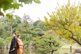 彦根城玄宮園にて撮影です