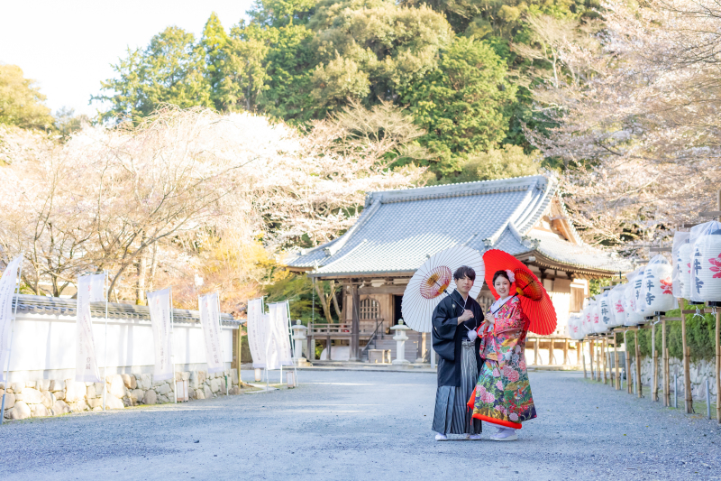 ご家族に見守られながら三井寺撮影