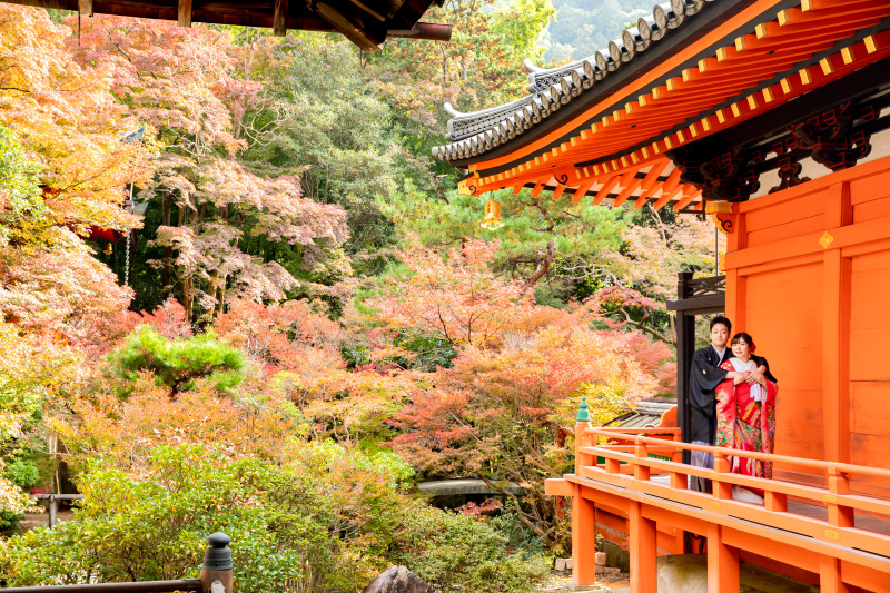 毘沙門堂の紅葉といえば