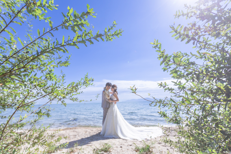 ポストカードのようなシルエット