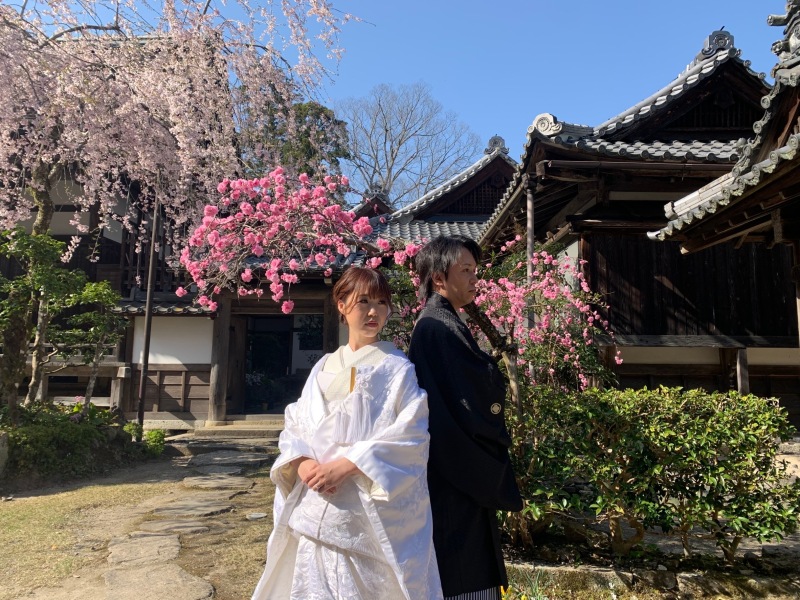 和装姿でキメポーズ！