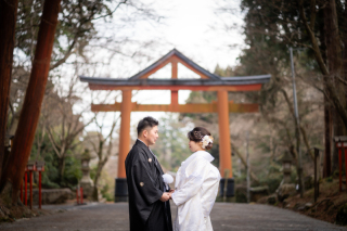 2024年日吉大社にて和装撮影