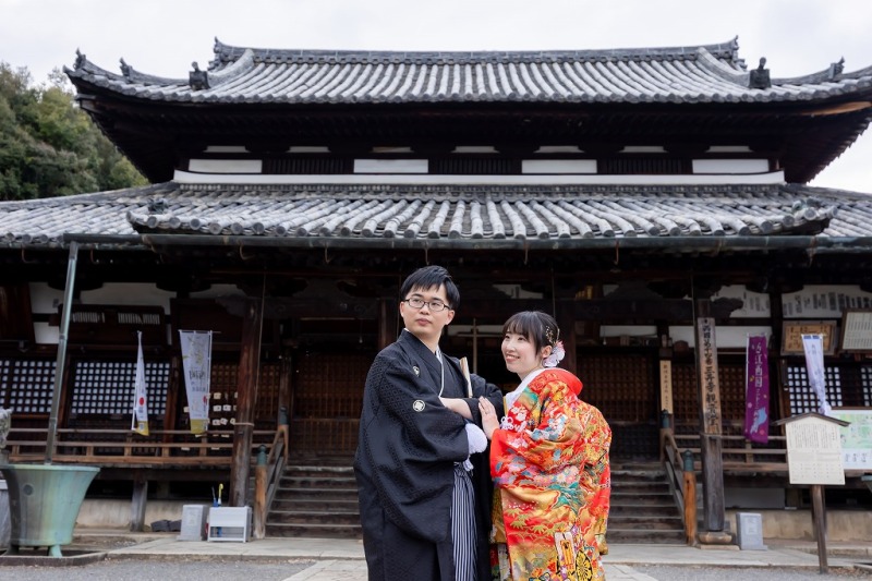 桜が咲き始めた三井寺撮影