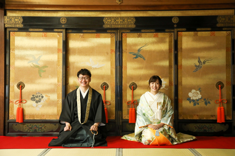 白書院にて撮影