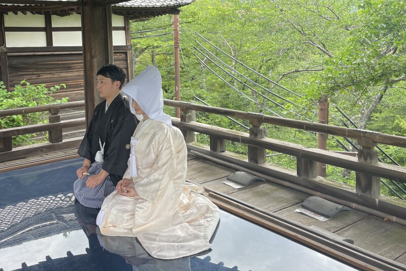 三井寺観月舞台撮影