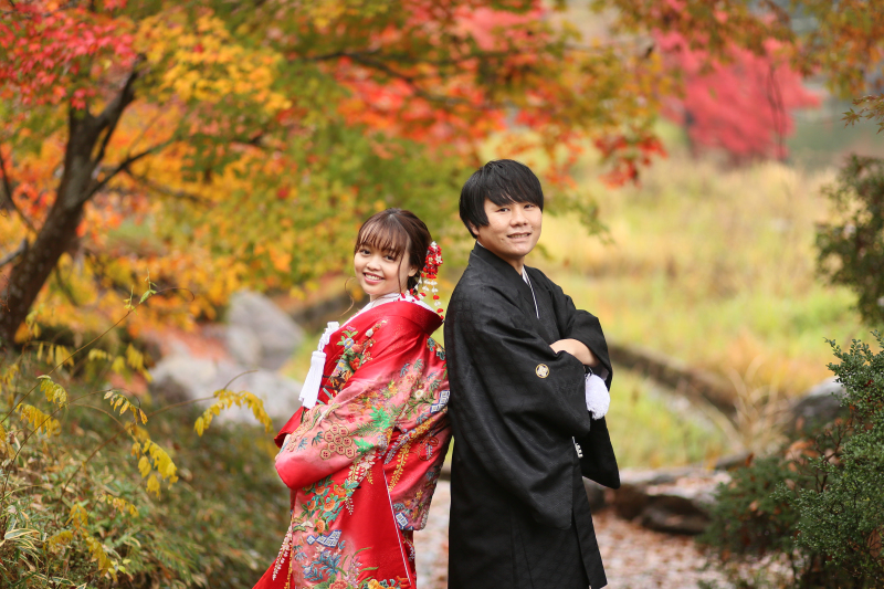 二人のポージングが素敵