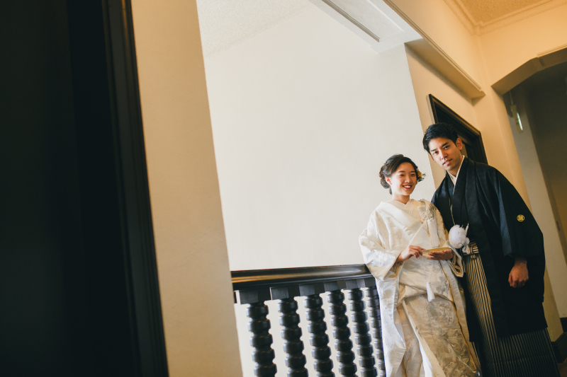 歴史ある建物の中で