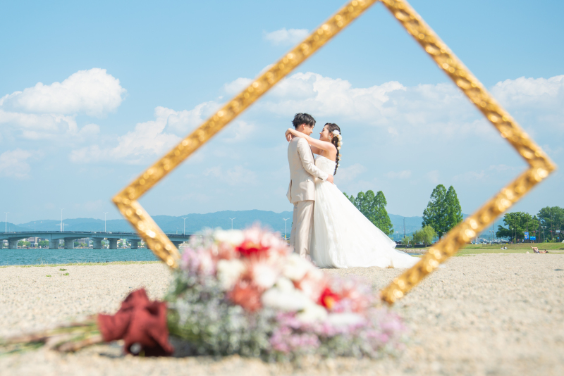 お二人のシルエットが素敵です