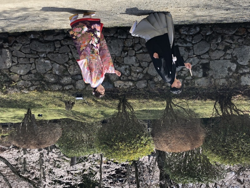 楽しく家族に見守られ撮影