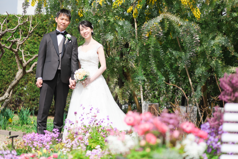 ガーデンで撮影