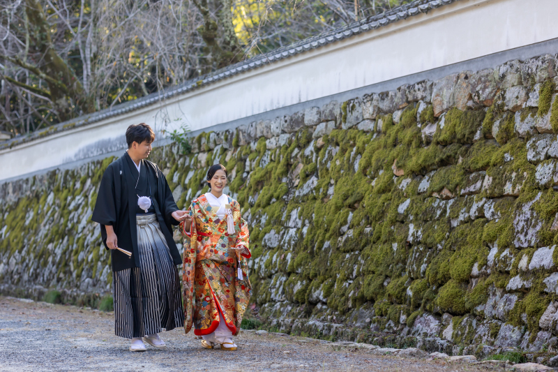 三井寺のメインストリート村雲橋前で