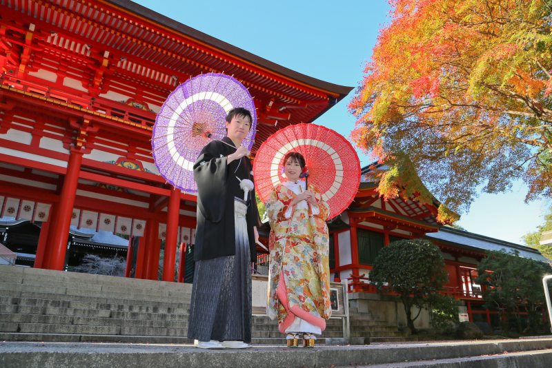 結婚報告を兼ねてロケーション撮影です