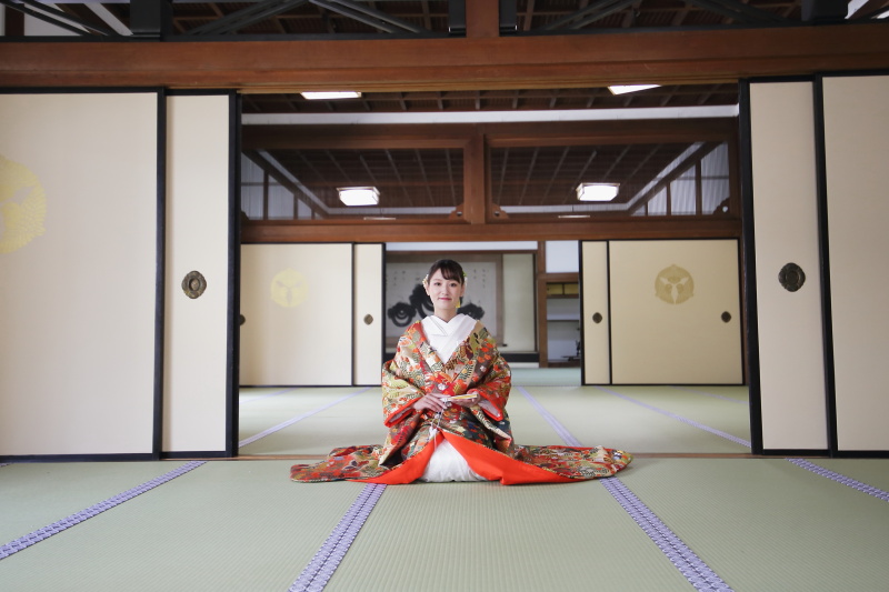 西教寺大広間和室で撮影