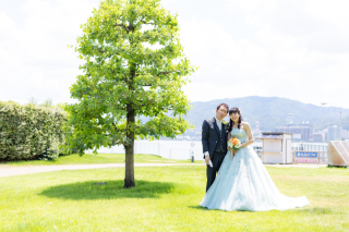 夏を満喫！ドレスで前撮り撮影