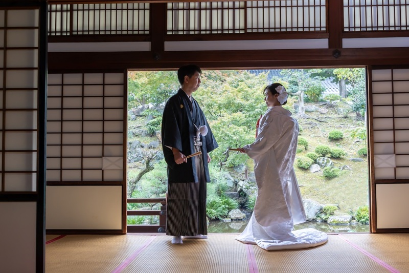 お二人の想い出の場所・・東本願寺諸殿にて