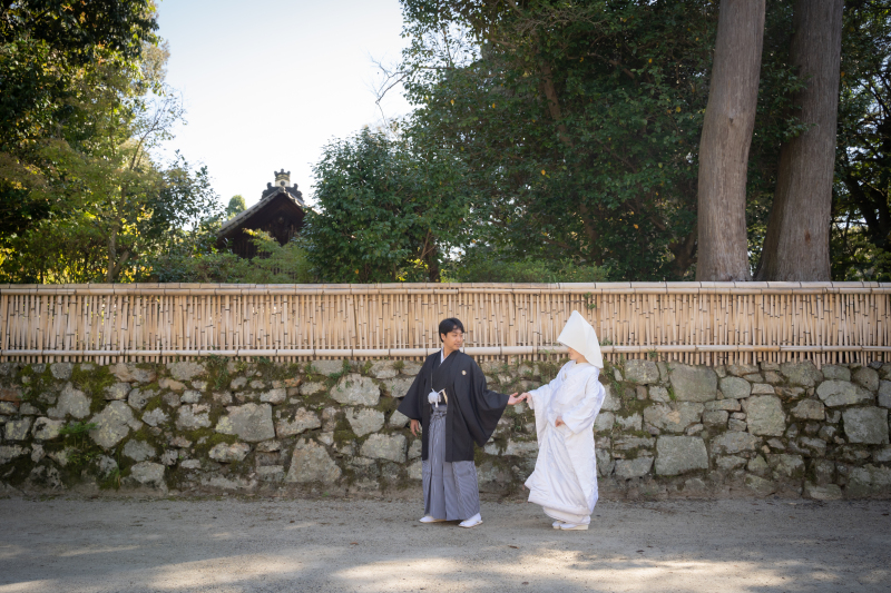 白無垢に綿帽子…日本の美を感じます